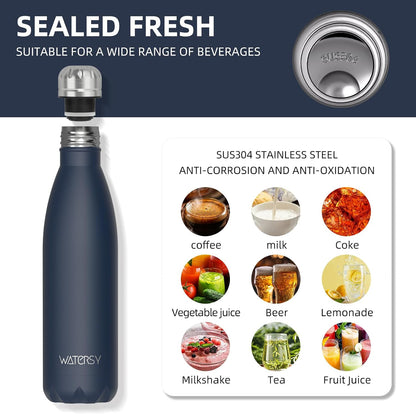 Stainless Steel water bottle,17oz Insulated Water Bottles