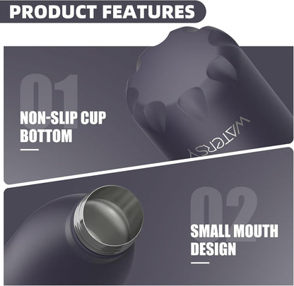 Stainless Steel water bottle,17oz Insulated Water Bottles