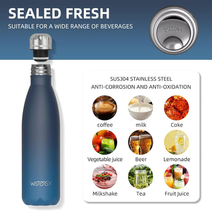 Stainless Steel water bottle,17oz Insulated Water Bottles
