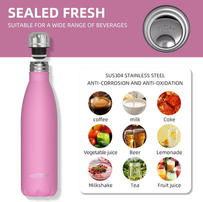 Stainless Steel water bottle,17oz Insulated Water Bottles