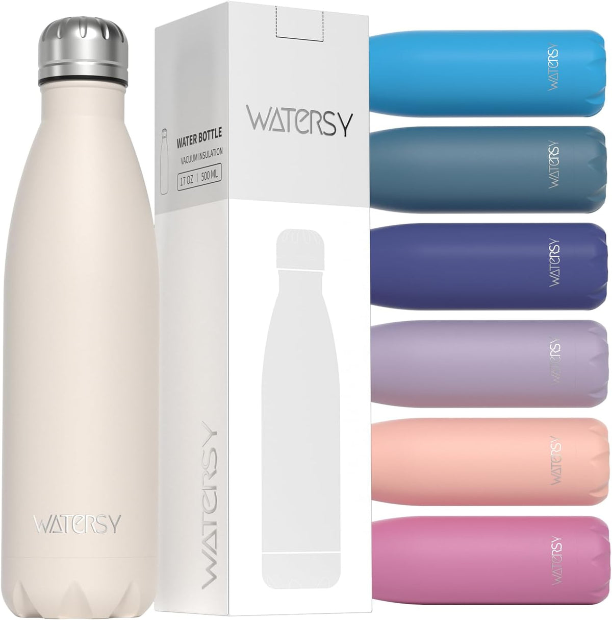 Stainless Steel water bottle,17oz Insulated Water Bottles