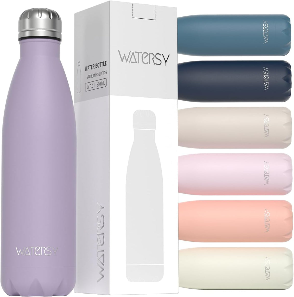Stainless Steel water bottle,17oz Insulated Water Bottles