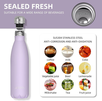 Stainless Steel water bottle,17oz Insulated Water Bottles
