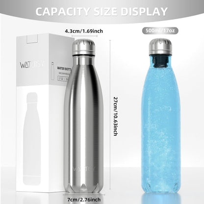 Stainless Steel water bottle,17oz Insulated Water Bottles