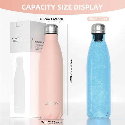 Stainless Steel water bottle,17oz Insulated Water Bottles