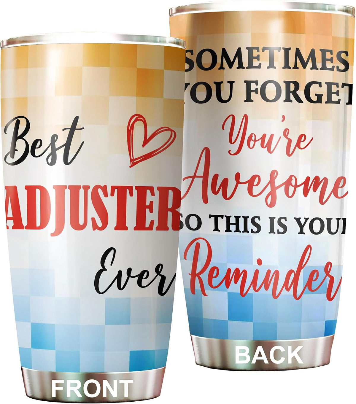 Best Caterer Ever Tumbler Stainless Steel 20oz, Office Gifts Women Men Work Friends Coworker, Driking Coffee Cup For Birthday Christmas - Colors M
