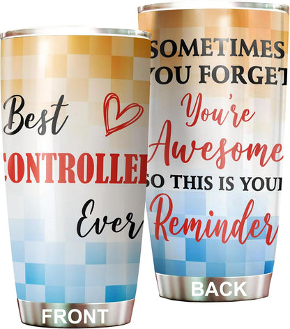 Best Caterer Ever Tumbler Stainless Steel 20oz, Office Gifts Women Men Work Friends Coworker, Driking Coffee Cup For Birthday Christmas - Colors M