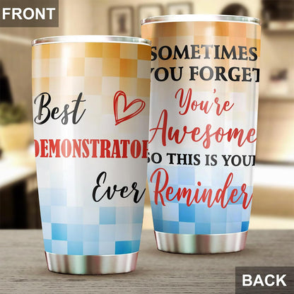 Best Caterer Ever Tumbler Stainless Steel 20oz, Office Gifts Women Men Work Friends Coworker, Driking Coffee Cup For Birthday Christmas - Colors M