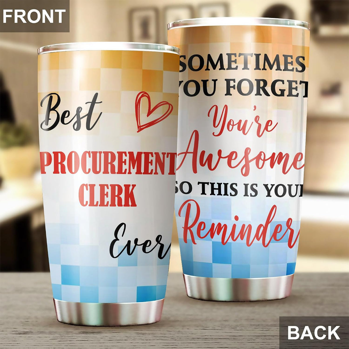 Best Caterer Ever Tumbler Stainless Steel 20oz, Office Gifts Women Men Work Friends Coworker, Driking Coffee Cup For Birthday Christmas - Colors M
