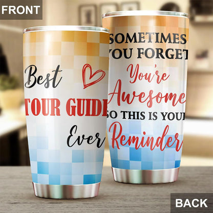 Best Caterer Ever Tumbler Stainless Steel 20oz, Office Gifts Women Men Work Friends Coworker, Driking Coffee Cup For Birthday Christmas - Colors M