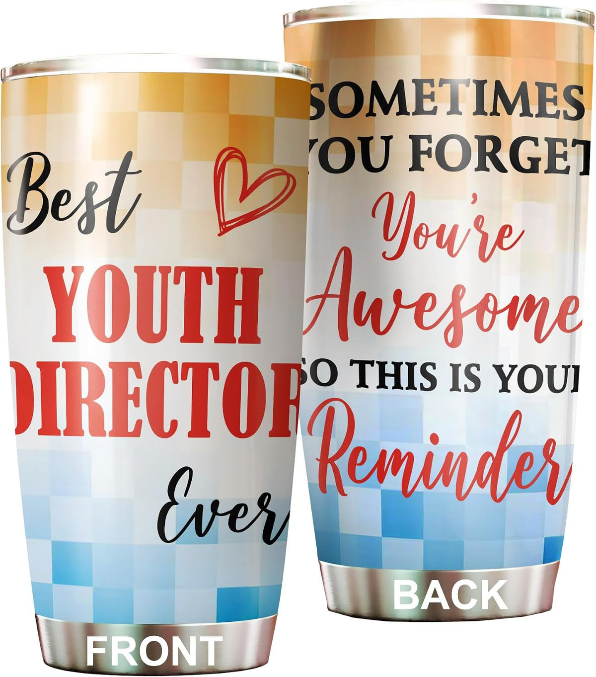Best Caterer Ever Tumbler Stainless Steel 20oz, Office Gifts Women Men Work Friends Coworker, Driking Coffee Cup For Birthday Christmas - Colors M