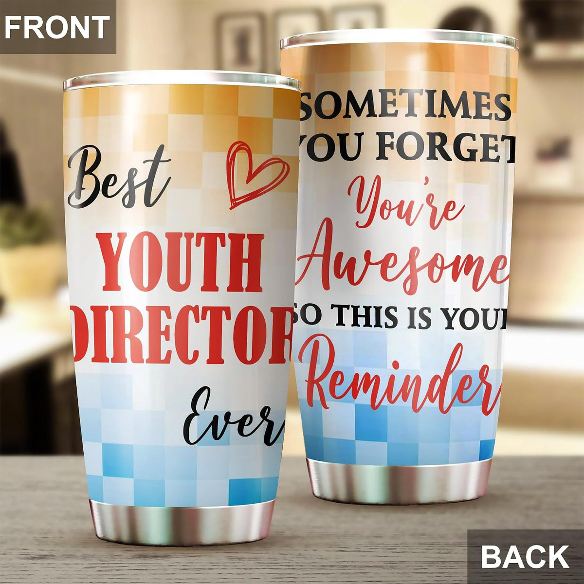Best Caterer Ever Tumbler Stainless Steel 20oz, Office Gifts Women Men Work Friends Coworker, Driking Coffee Cup For Birthday Christmas - Colors M