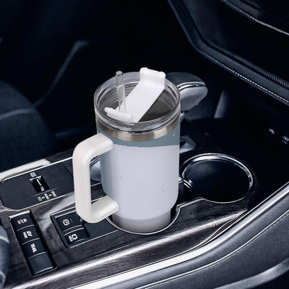 Space Constellation 304 Stainless Steel Double Wall Insulated Tumbler with Leakproof Slide Lid and Straw Large Capacity Travel Mug Black-Space Constellation