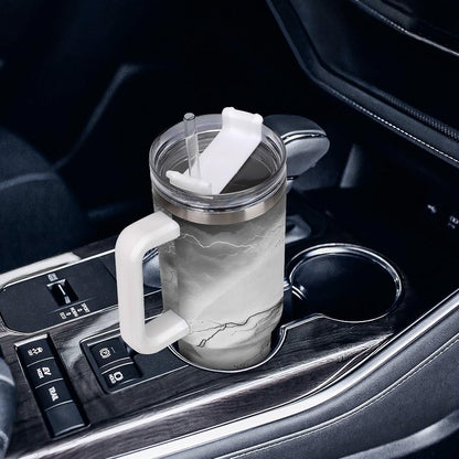 Space Constellation 304 Stainless Steel Double Wall Insulated Tumbler with Leakproof Slide Lid and Straw Large Capacity Travel Mug Black-Space Constellation