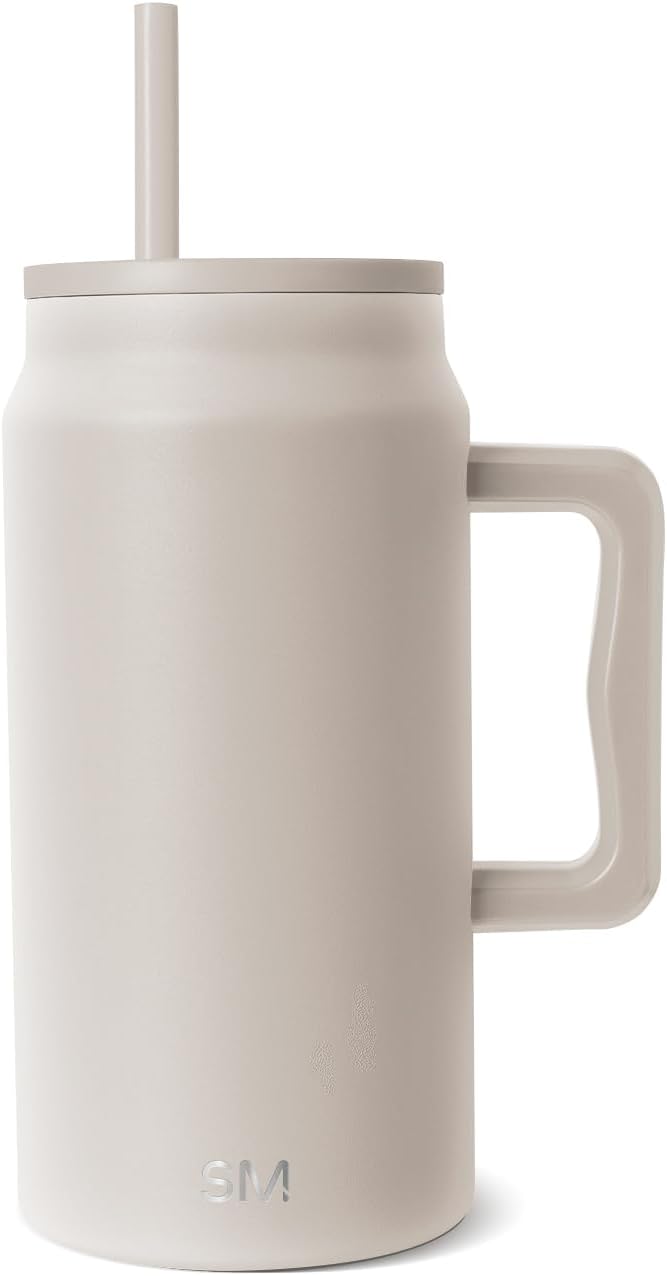 50 oz Mug Tumbler with Handle and Straw Lid | Reusable Insulated Stainless Steel Large Travel Jug Water Bottle | Gifts for Women Men Him Her | Trek Collection | 50oz | 80s Mix