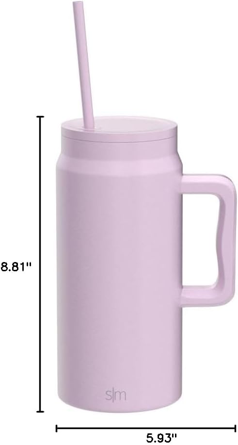 50 oz Mug Tumbler with Handle and Straw Lid | Reusable Insulated Stainless Steel Large Travel Jug Water Bottle | Gifts for Women Men Him Her | Trek Collection | 50oz | 80s Mix