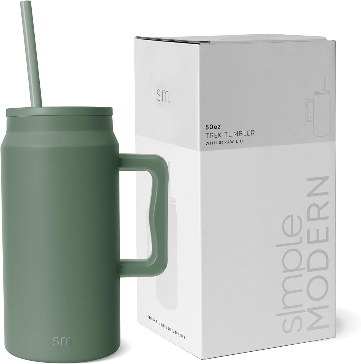 50 oz Mug Tumbler with Handle and Straw Lid | Reusable Insulated Stainless Steel Large Travel Jug Water Bottle | Gifts for Women Men Him Her | Trek Collection | 50oz | 80s Mix
