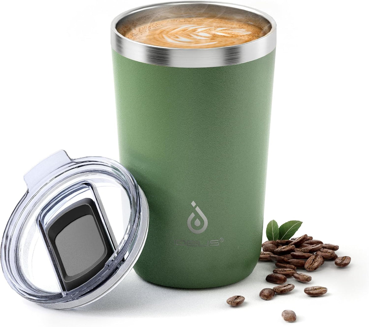 17 oz Travel Coffee Mug, Double Wall Vacuum Stainless Steel Insulated Coffee Tumbler With Lid, Splash-Proof & Cup Holder Friendly, Keeps Drinks Hot/Cold, Dishwasher Safe, Purple