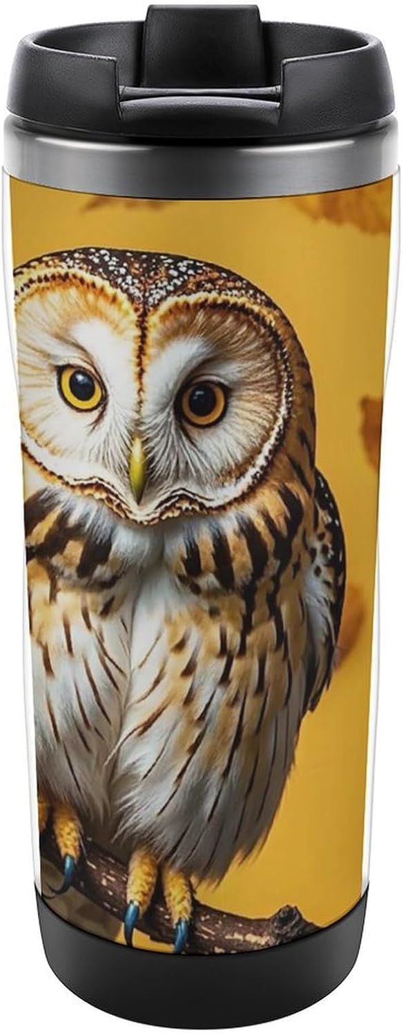 15oz Vacuum Insulated Stainless Steel Tumbler with Leakproof Lid Moonlight Watercolor Style Ninja 304 Stainless Steel Travel Mug Wide Mouth Coffee Cup for Hot & Cold Drinks (380ml)