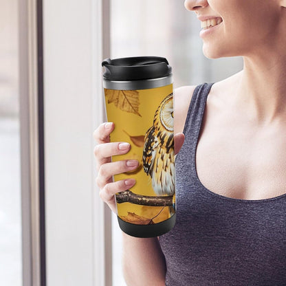 15oz Vacuum Insulated Stainless Steel Tumbler with Leakproof Lid Moonlight Watercolor Style Ninja 304 Stainless Steel Travel Mug Wide Mouth Coffee Cup for Hot & Cold Drinks (380ml)