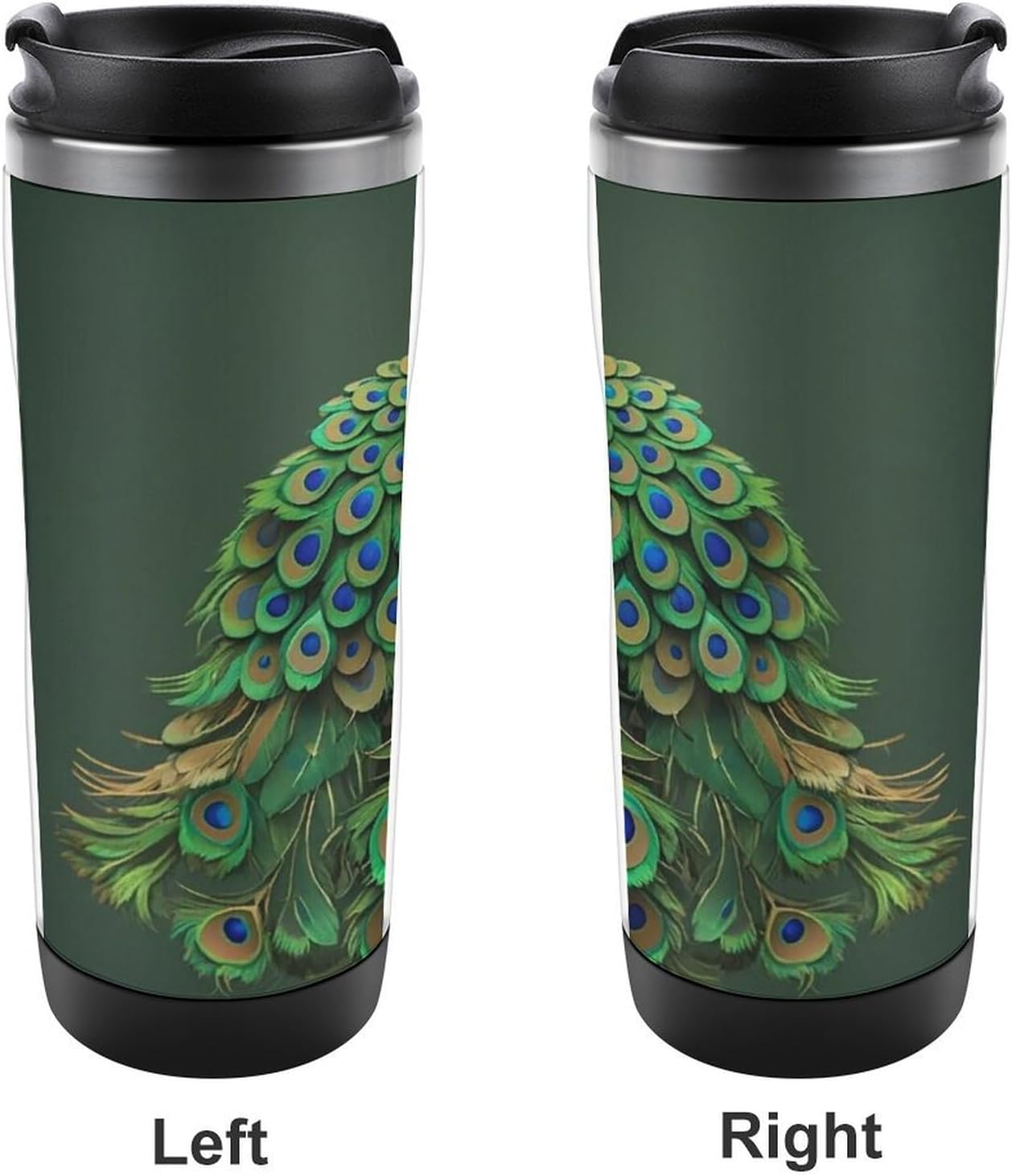 15oz Vacuum Insulated Stainless Steel Tumbler with Leakproof Lid Moonlight Watercolor Style Ninja 304 Stainless Steel Travel Mug Wide Mouth Coffee Cup for Hot & Cold Drinks (380ml)