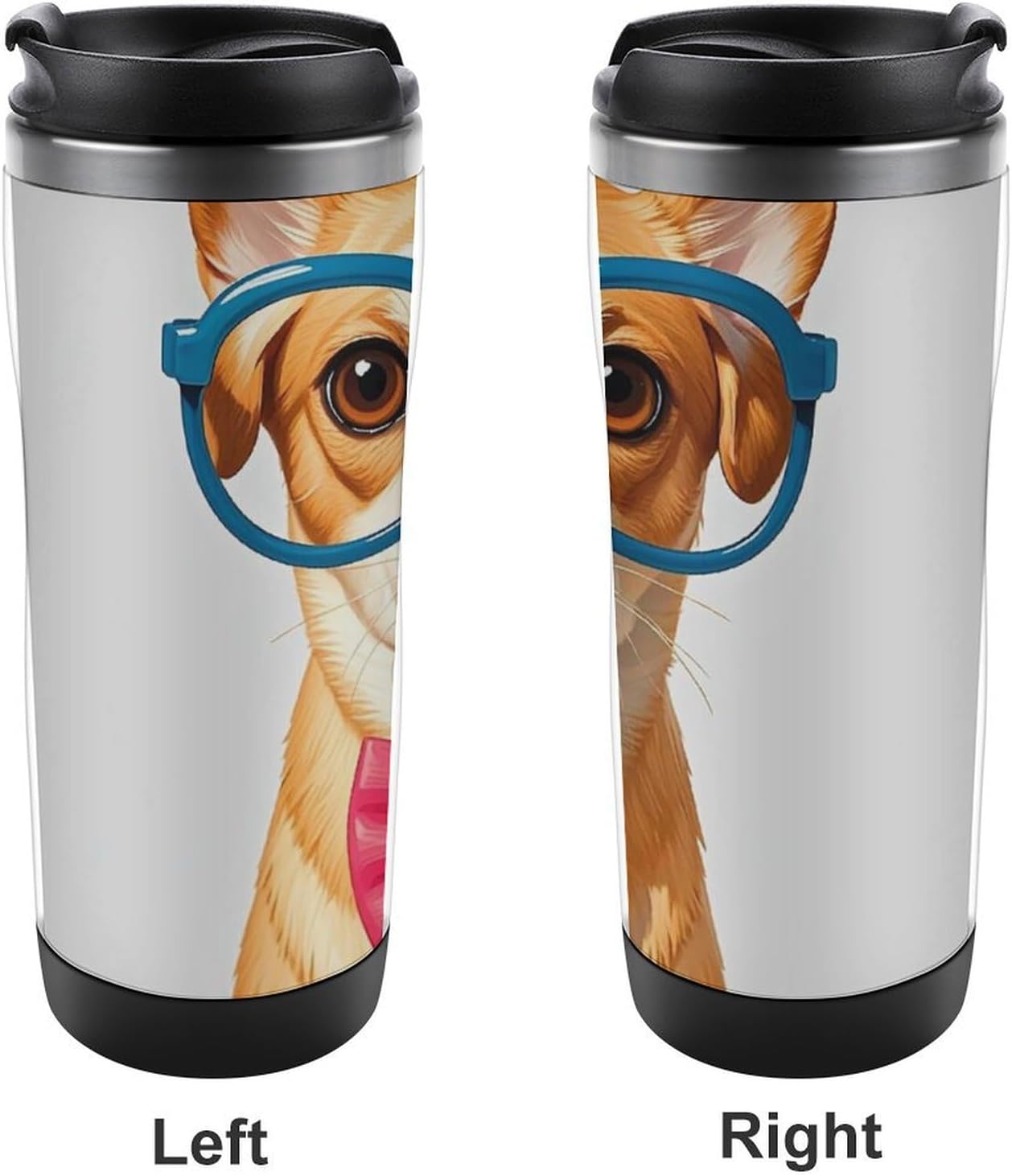 15oz Vacuum Insulated Stainless Steel Tumbler with Leakproof Lid Moonlight Watercolor Style Ninja 304 Stainless Steel Travel Mug Wide Mouth Coffee Cup for Hot & Cold Drinks (380ml)