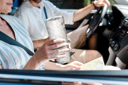 Stainless Steel Vacuum Insulated Tumbler Travel Mug 26 oz Coffee Cup with 2 Lids and Straws, Splash Proof, Keep Ice Drinks Cold, Sea Turtle