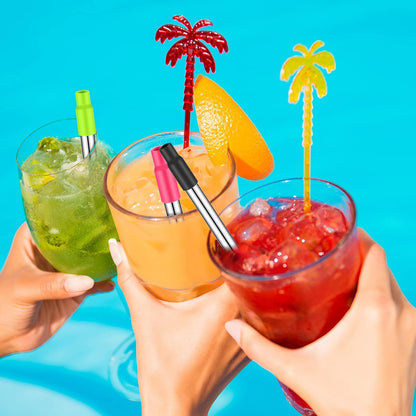 Collapsible Metal Reusable Straws with Case, Cruise Travel