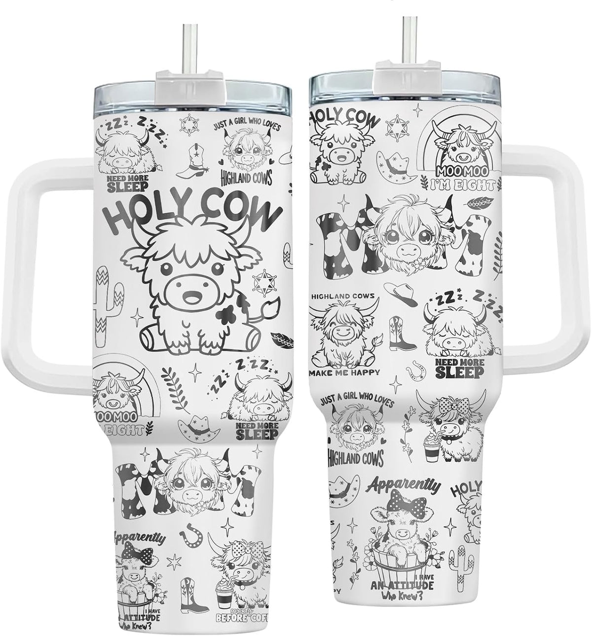 Funny Cow Forgot What Was 40 oz Tumbler with Handle, Cow Lover Gift | Ranch Lover Gift, Heifer Ranch Farmhouse Cattle Moo Barnyard Humor Witty Hilarious Comedy Tumbler