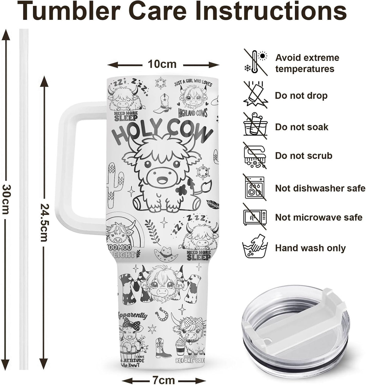 Funny Cow Forgot What Was 40 oz Tumbler with Handle, Cow Lover Gift | Ranch Lover Gift, Heifer Ranch Farmhouse Cattle Moo Barnyard Humor Witty Hilarious Comedy Tumbler