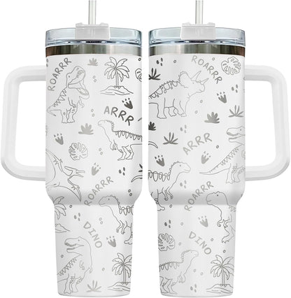 Funny Cow Forgot What Was 40 oz Tumbler with Handle, Cow Lover Gift | Ranch Lover Gift, Heifer Ranch Farmhouse Cattle Moo Barnyard Humor Witty Hilarious Comedy Tumbler