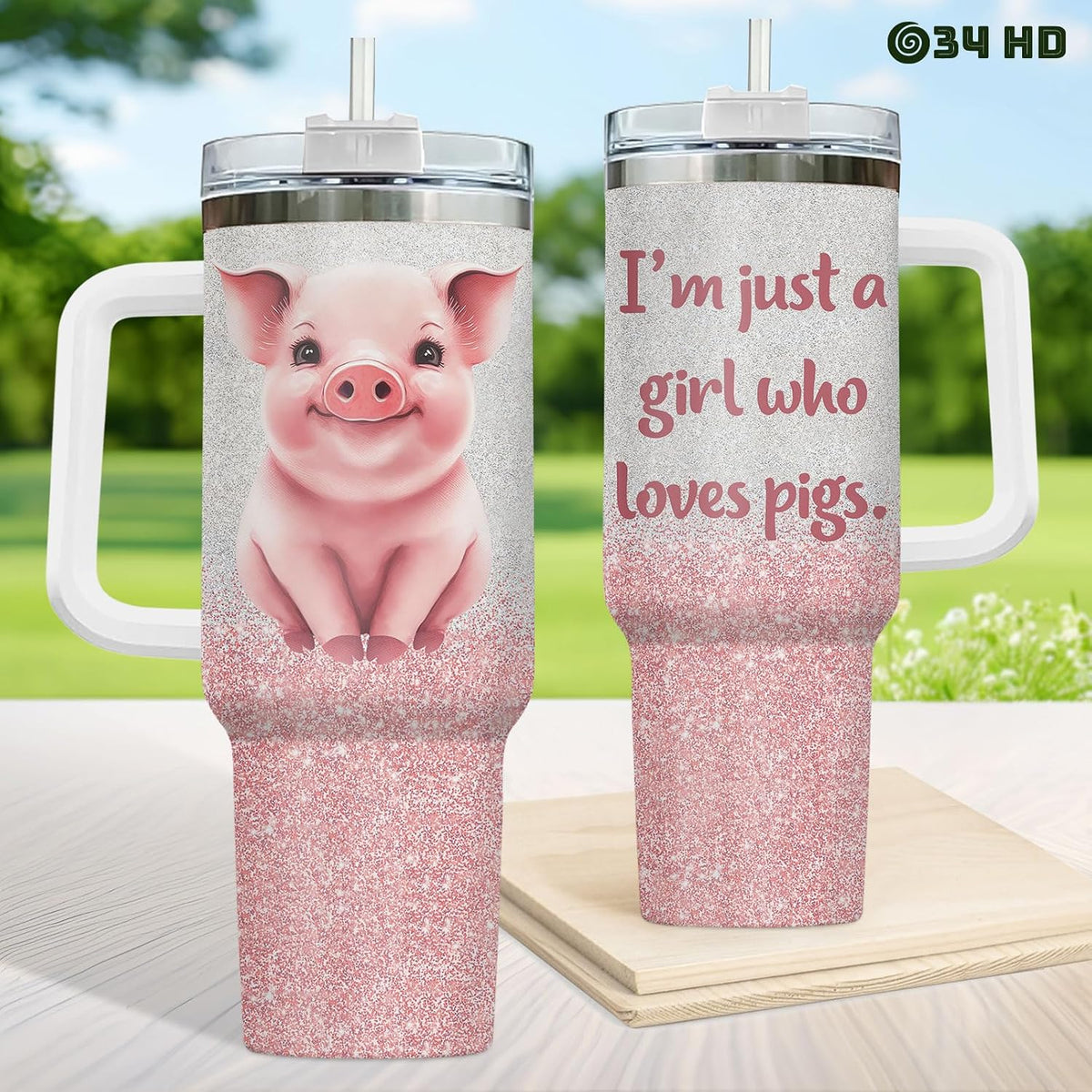 Funny Cow Forgot What Was 40 oz Tumbler with Handle, Cow Lover Gift | Ranch Lover Gift, Heifer Ranch Farmhouse Cattle Moo Barnyard Humor Witty Hilarious Comedy Tumbler