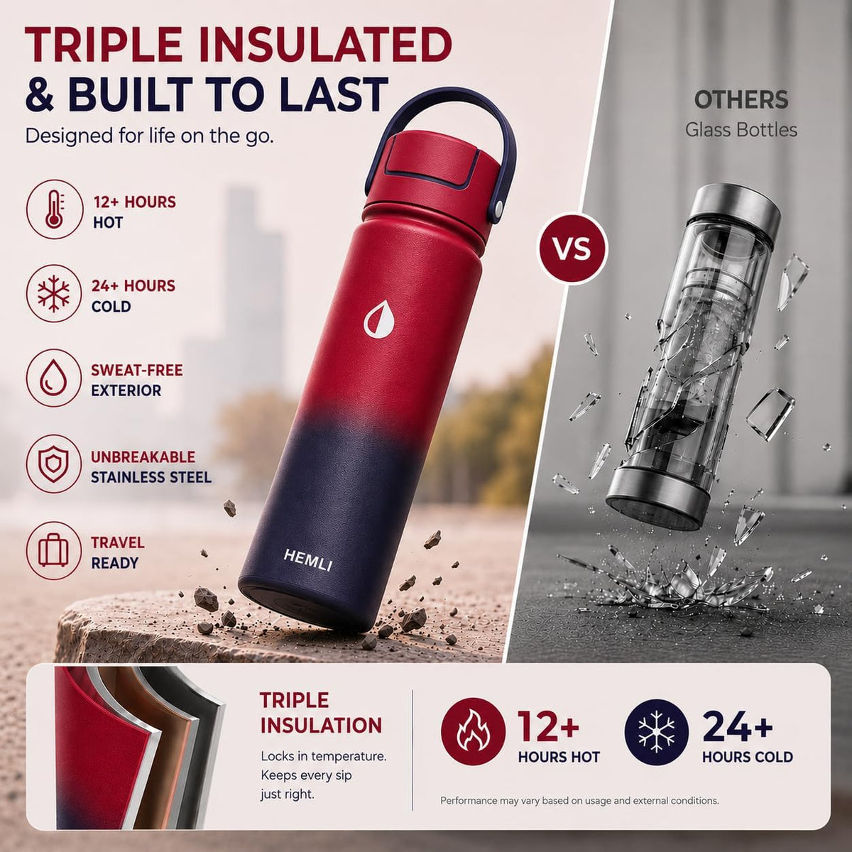 32 oz Ceramic Lined Tea Infuser Travel Tumbler, Micro-Mesh Stainless Steel Infuser, Pure Taste Ceramic Interior, Triple Insulated 12hr Hot Cold, Dual Sip & Straw Lid, Scratch-Resistant