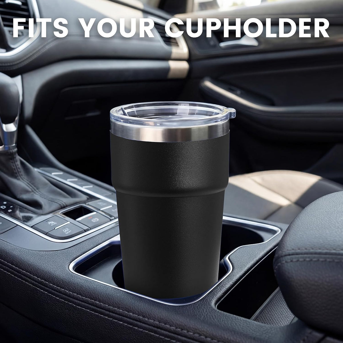 16oz Stainless Steel Tumbler Travel Coffee Mug with Lids Double Wall Insulated Coffee Cup for Home, Office, Travel Great Gift for Women (White, 1 pack)