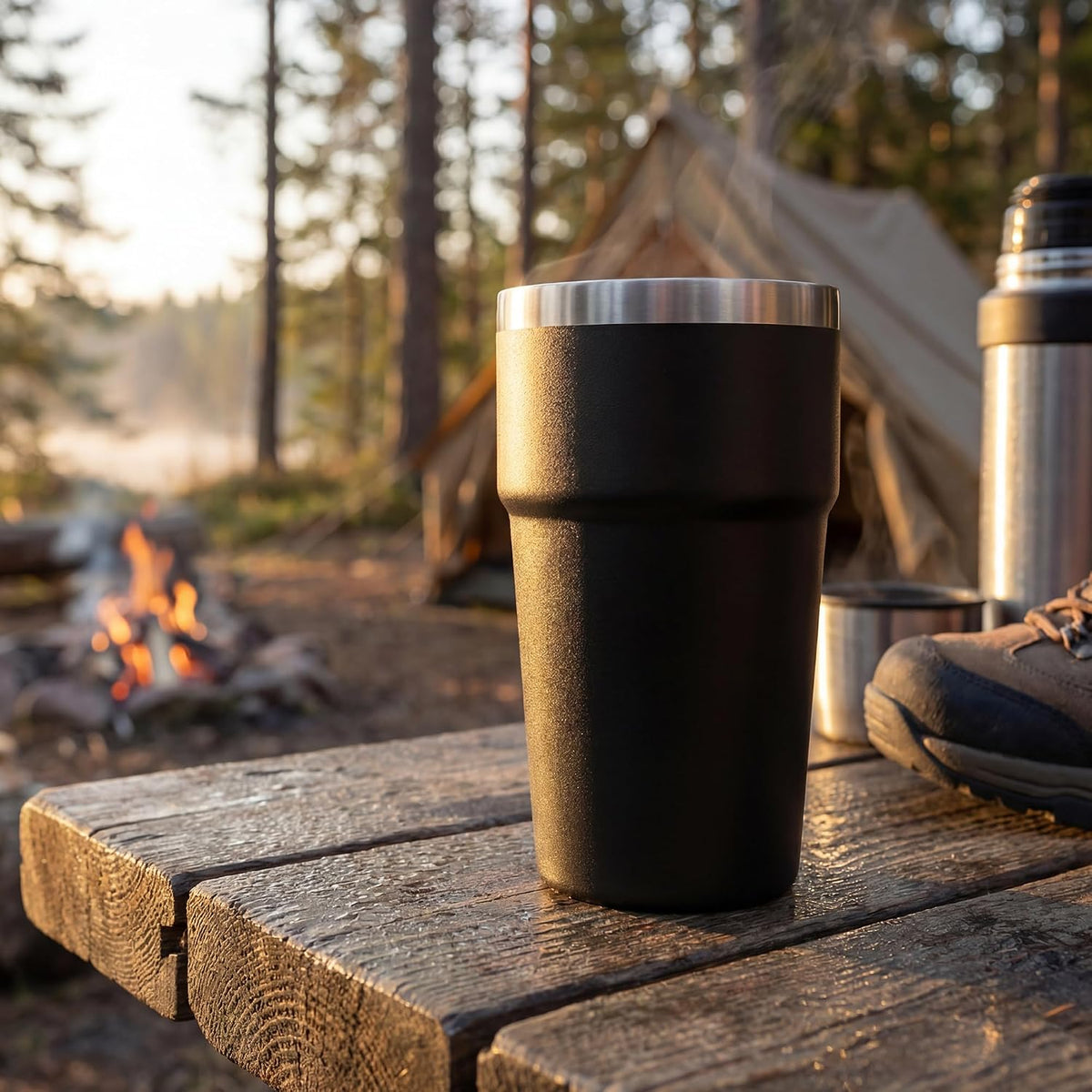 16oz Stainless Steel Tumbler Travel Coffee Mug with Lids Double Wall Insulated Coffee Cup for Home, Office, Travel Great Gift for Women (White, 1 pack)