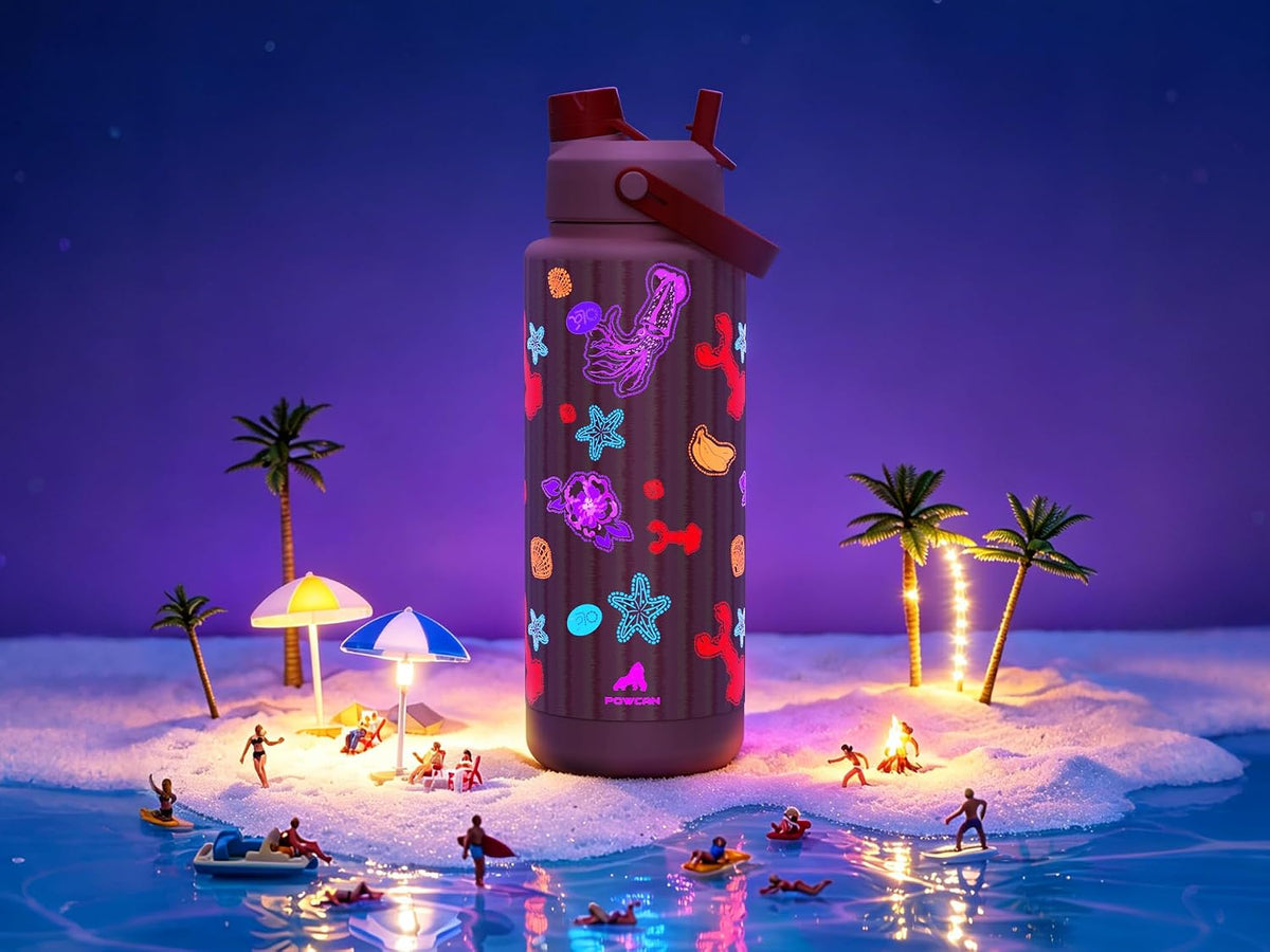 26 oz Insulated Water Bottle with 2-in-1 Straw and Spout Lid, Keep Cold 24H, Leak-Proof, Fits in Car Cup Holder, Stainless Steel Water Bottle for Sports, Travel, and School (Dark Knight) - Colors B