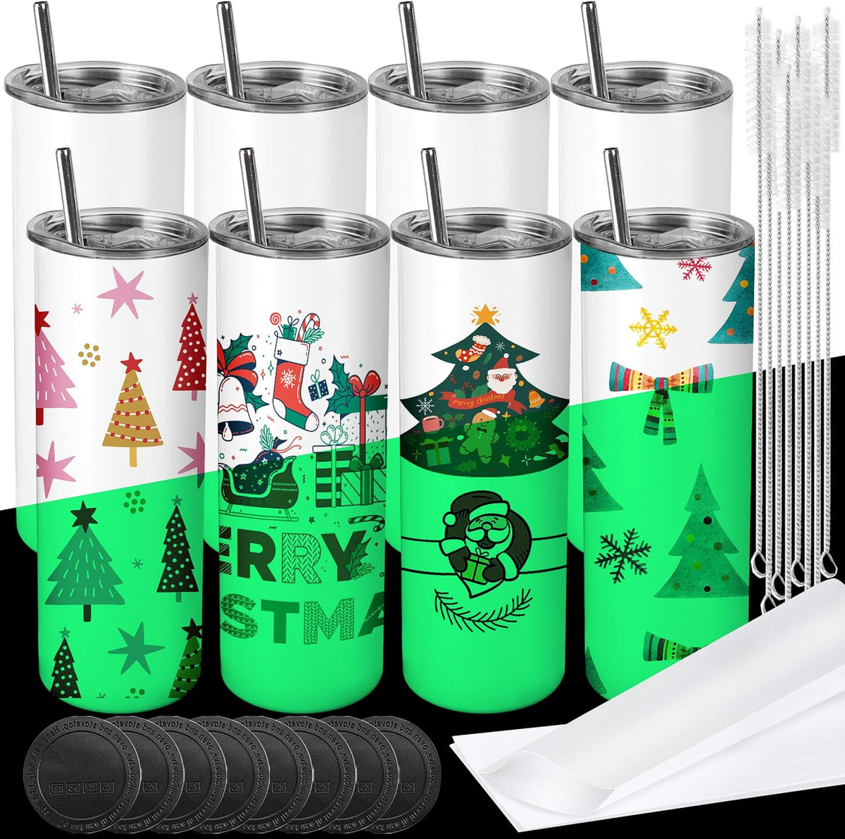 Sublimation Blanks 20 oz Tumblers Bulk Skinny Straight