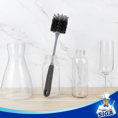 Long Handle Bottle Brush, Non-Scratch Water Bottle Brush Cleaner