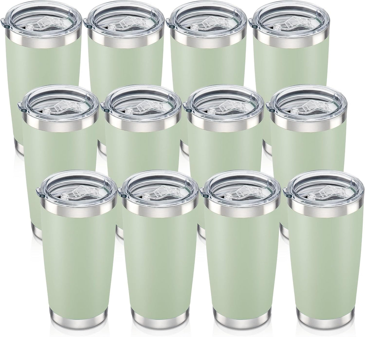 20 oz Tumbler with Lid Stainless Steel Insulated Tumblers Cups Travel Mug | Double Wall Vacuum, Powder Coated, Keep Drinks Cold and Hot, Waterproof Lid, Fit of Car Cup Holders, Grey