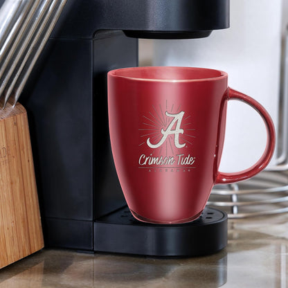 NCAA 18oz Laser Engraved Ceramic Lustre Mug - Coffee-Tea - Colors B