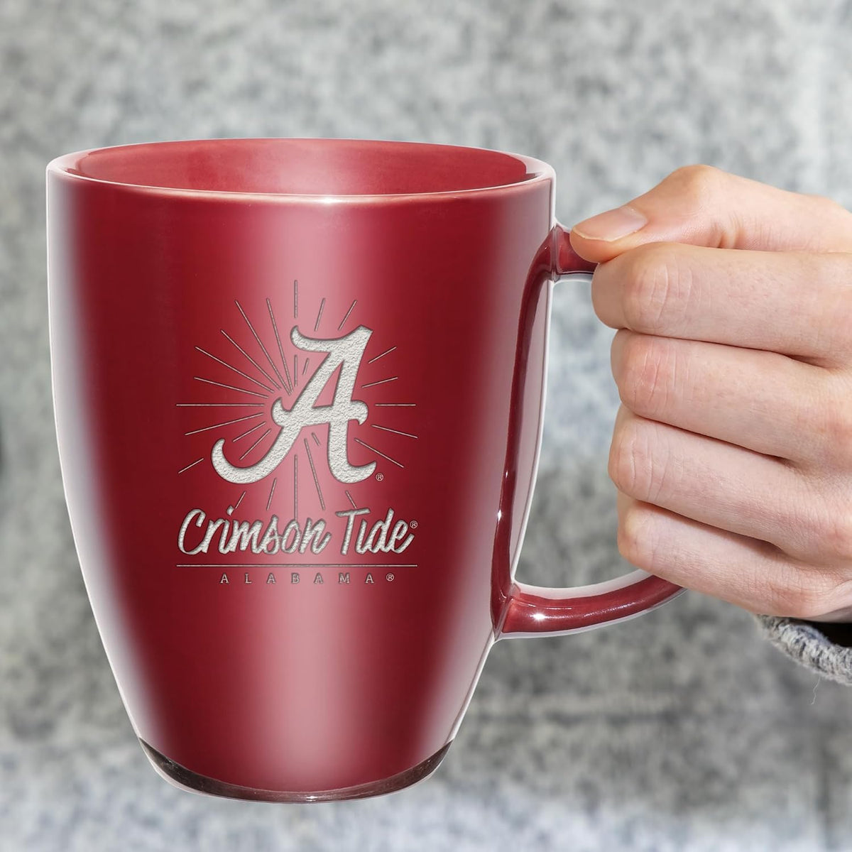NCAA 18oz Laser Engraved Ceramic Lustre Mug - Coffee-Tea - Colors B