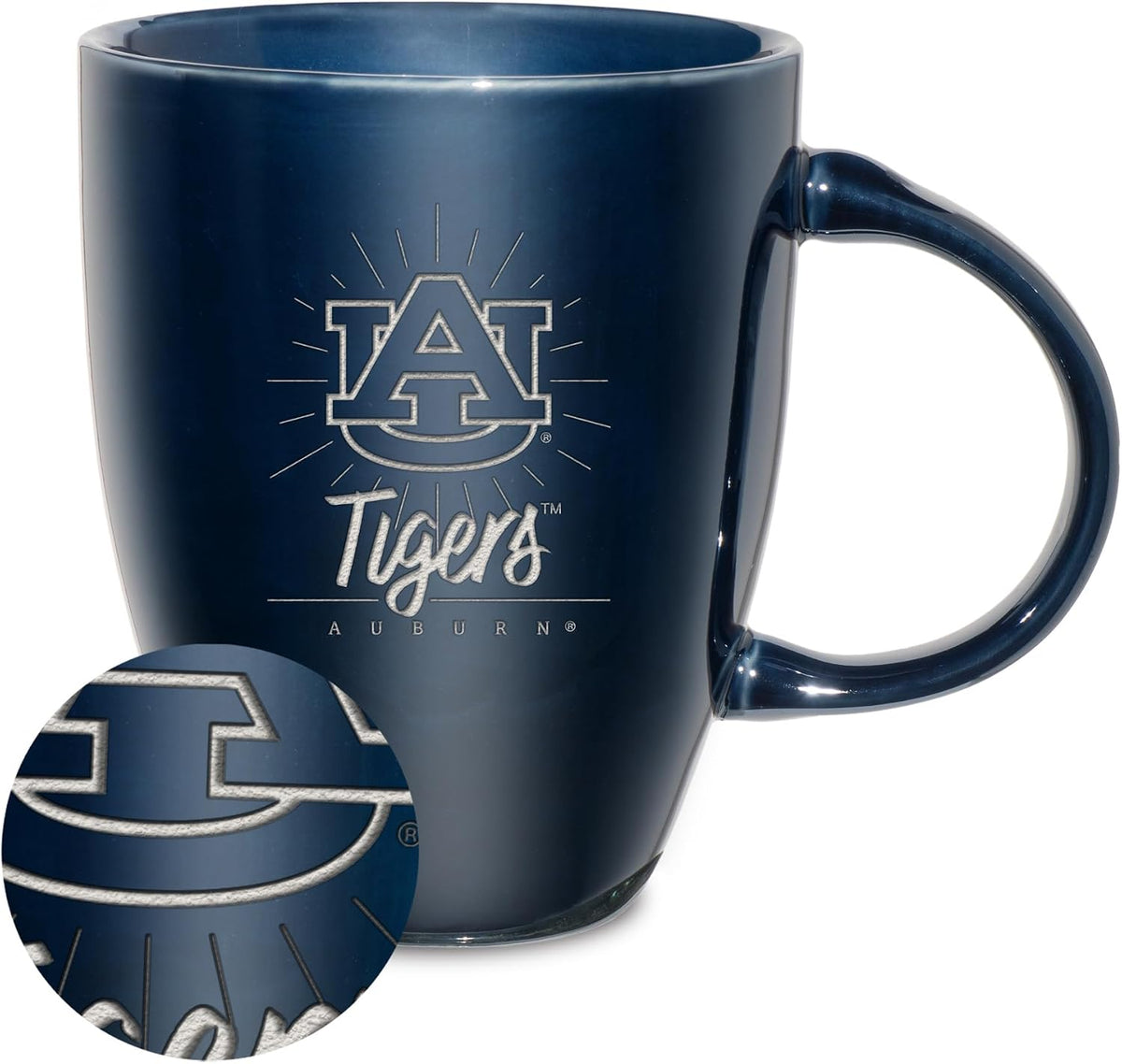 NCAA 18oz Laser Engraved Ceramic Lustre Mug - Coffee-Tea - Colors B