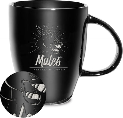 NCAA 18oz Laser Engraved Ceramic Lustre Mug - Coffee-Tea - Colors B
