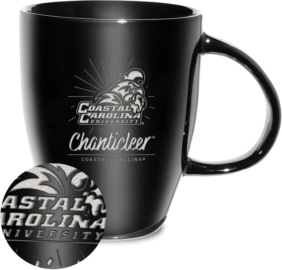 NCAA 18oz Laser Engraved Ceramic Lustre Mug - Coffee-Tea - Colors B