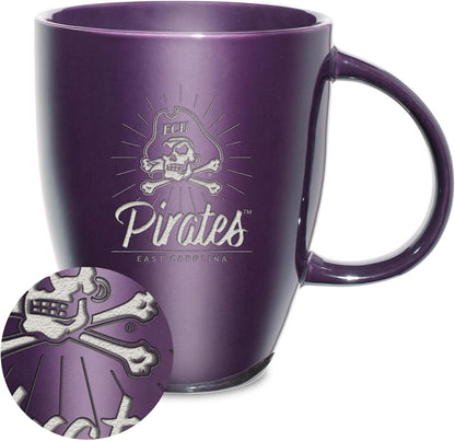 NCAA 18oz Laser Engraved Ceramic Lustre Mug - Coffee-Tea - Colors B