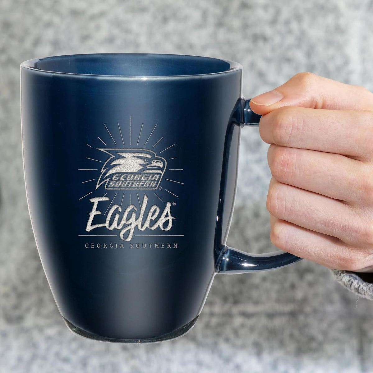 NCAA 18oz Laser Engraved Ceramic Lustre Mug - Coffee-Tea - Colors B