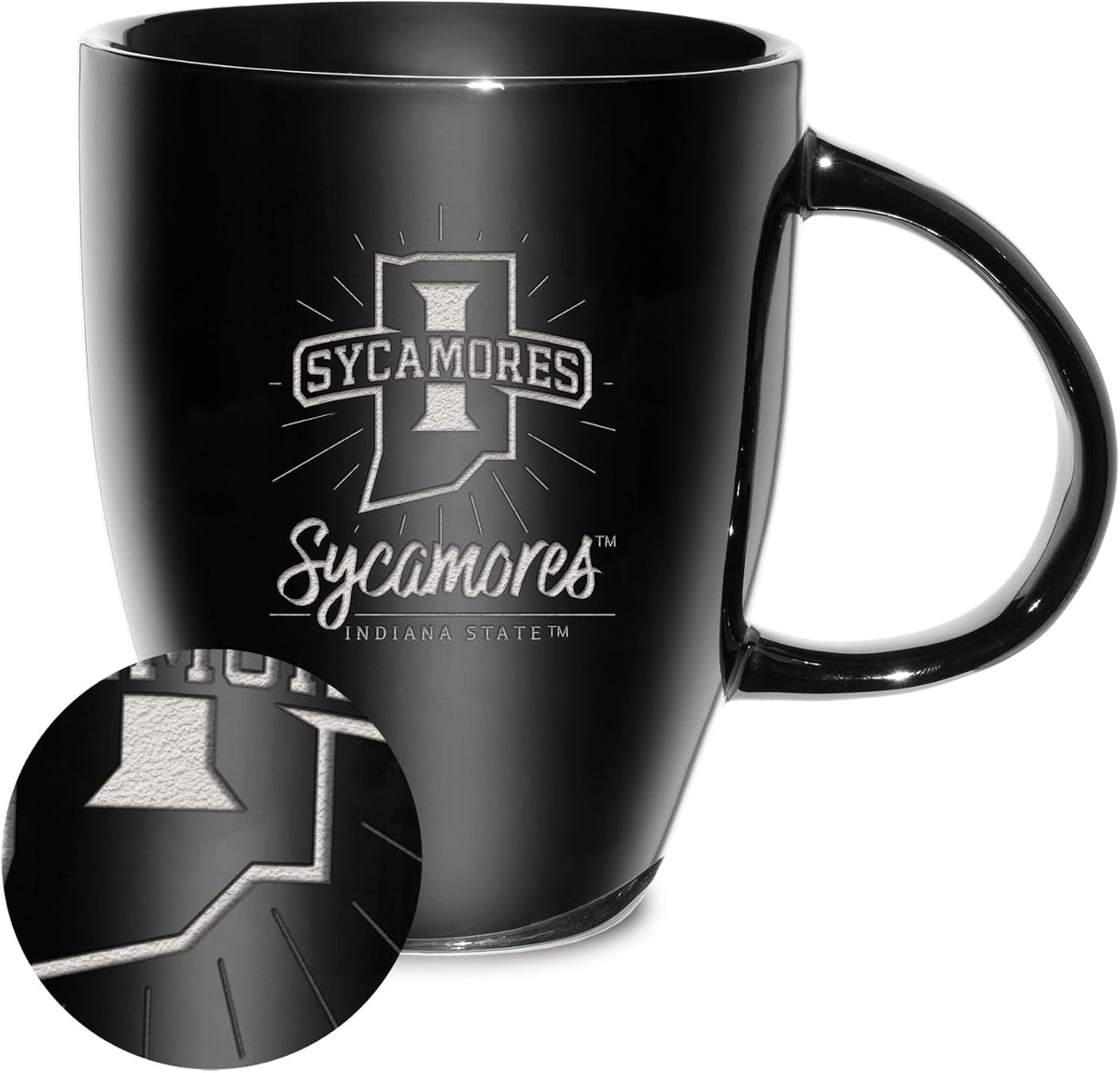 NCAA 18oz Laser Engraved Ceramic Lustre Mug - Coffee-Tea - Colors B