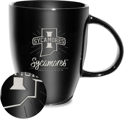 NCAA 18oz Laser Engraved Ceramic Lustre Mug - Coffee-Tea - Colors B