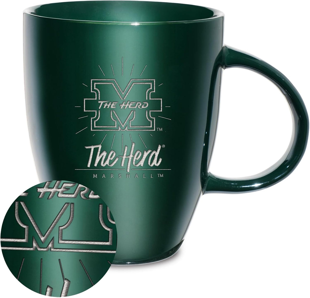 NCAA 18oz Laser Engraved Ceramic Lustre Mug - Coffee-Tea - Colors B