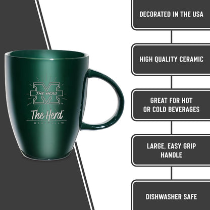 NCAA 18oz Laser Engraved Ceramic Lustre Mug - Coffee-Tea - Colors B
